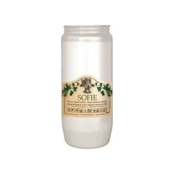 Svíčka Sofie svíčka olejová bílá 180 g v.14cm