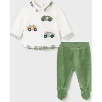 sametová mikinka s autíčky a polodupačky Mayoral 2512 velikost 56