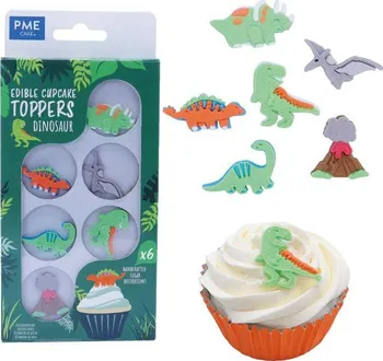 Jedlá dekorace na dort PME Cukrová dekorace na dort dinosauři 6 ks