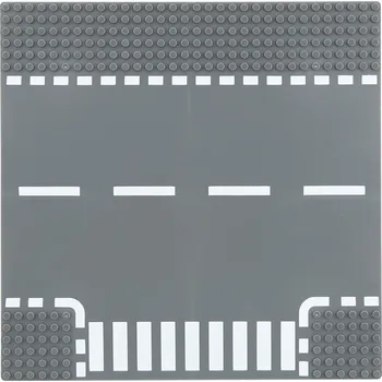 Díl pro stavebnice Mac Toys MT80057 podložka silnice křižovatka ve tvaru T