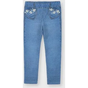 Dívčí kalhoty Mayoral džínové dětské legíny 4735-75 velikost 104