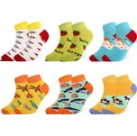 Emi Ross Dámské kotníkové ponožky FRUITS ZCC3002 - 6 párů Velikost: 35-38