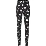 FANNIFEN Dámské zateplené legíny s potiskem Motýl F5005 Barva: Černá, Velikost: 2XL/3XL