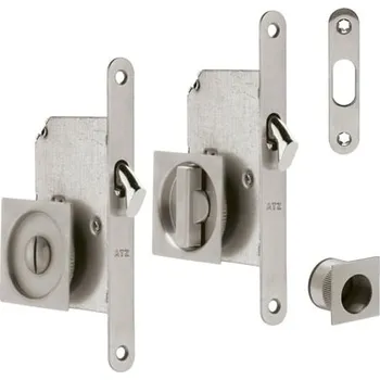 ATZ Set na posuvné dveře hranatý 72 mm broušená nerez