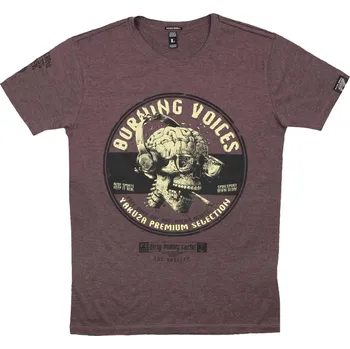 Pánská móda Triko Yakuza Premium Burning Voices - burgundy, XL
