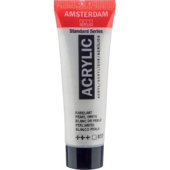 Vodová barva Akrylová barva Amsterdam Standard - 817 Pearl White Objem: 20 ml