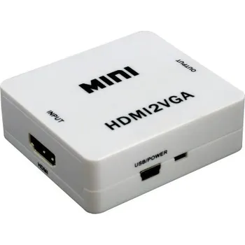 Bezpečnostní kamera MINI HDMI to VGA převodník z HDMI na VGA (HDMI2VGA)