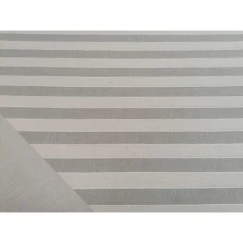 BYTEMA Dekorační látka Trebol pruhy - béžové 2 cm 50 šíře 140 cm