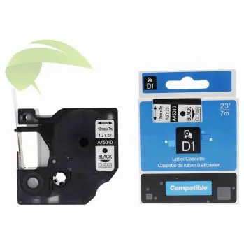 Pásek do tiskárny TONERSYP páska pro Dymo 45010 / S0720500, 12mm x 7m, černý tisk / průhledný podklad