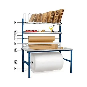Dílenský stůl Balící stůl RAJA 2000 x 800 x 850 mm - Balení po 1 ks