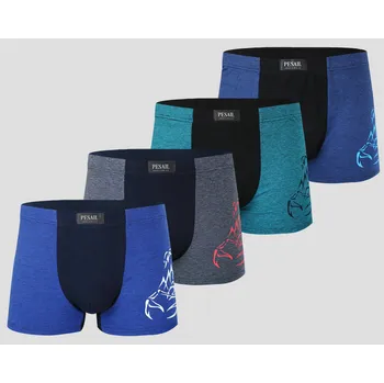 Boxerky FANNIFEN Pánské boxerky SCORPION G525 - 4 ks v balení Barva: Mix, Velikost: 2XL
