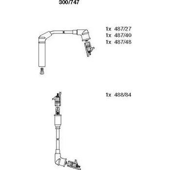 Zapalovací kabel Sada kabelů pro zapalování, , BREMI, 300/747
