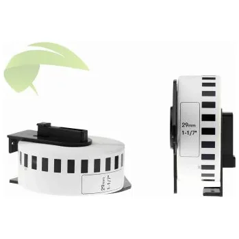 Kotouček do pokladny a tiskárny štítků TONERSYP etikety pro Brother DK-22210, 29mm x 30,48m, role, bílé