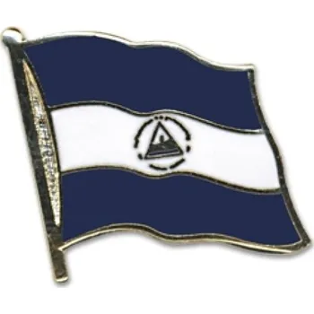 Odznak (pins) 20mm vlajka Nikaragua - barevný