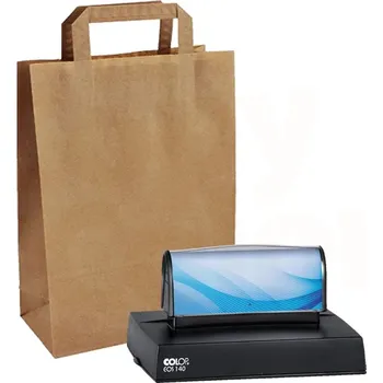 Tiskopis 100 ks papírových tašek s razítkem EOS 140