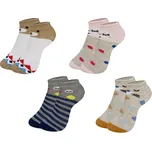 PESAIL Dívčí veselé ponožky QW2021 6páry Velikost: 27-30