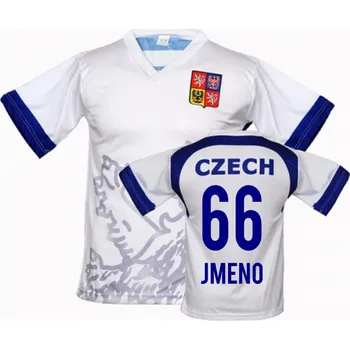FOTBALOVÝ DRES CZECH / LEV - VLASTNÍ JMENO Velikost: 152 (10-11 roky)