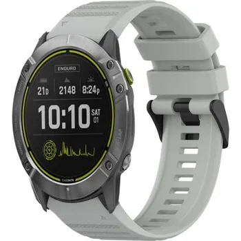 Příslušenství k chytrým hodinkám VSECHNONAMOBIL 55226 SILICONE Řemínek pro Garmin Enduro 2 / Tactix 7 šedý