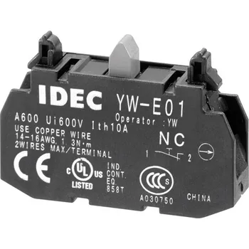 Idec YW-E10 spínací kontaktní prvek 1 spínací kontakt bez aretace 240 V/AC 1 ks
