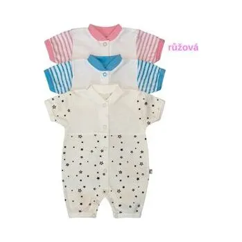 Kojenecký overall pruhovaný bavlněný letní overal pro holčičky velikost 56
