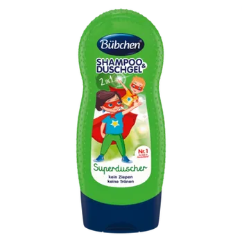 Tělová kosmetika Bübchen- Sprchový gel a šampon SUPERHRDINA-Německo!