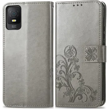 Příslušenství pro tablet VSECHNONAMOBIL 58460 ART FLOWERS Peněženkový kryt TCL 403 šedý