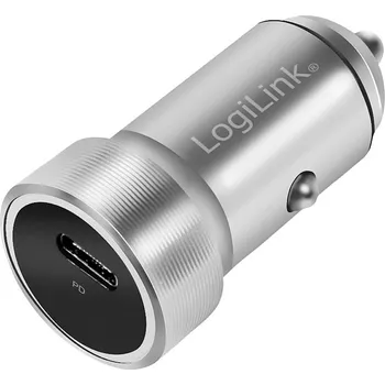 Mobilní telefon LogiLink PA0260 USB nabíječka, USB Power Delivery (USB-PD) , 1x USB-C®, 20 W, Dodávka energie, stříbrná