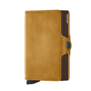 Peněženka Dvojité pouzdro na platební karty SECRID Twinwallet Vintage Ochre hořčicová