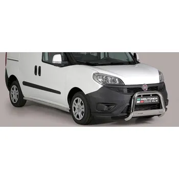 Tuning Přední ochranný rám Medium FIAT Doblo 2015- Misutonida EC/MED/387 Leštěný nerez