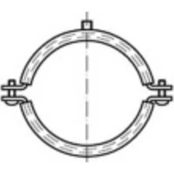 Kabelové oko TOOLCRAFT 137794 trubková objímka Trubkové úchyty 53 mm Galvanicky pozinkovaná ocel 50 ks