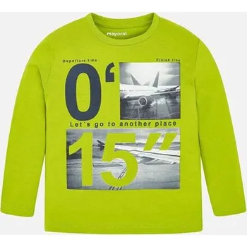 Chlapecké tričko chlapecké triko Mayoral s obrázkem letadla velikost 92