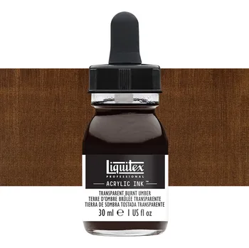 Akrylový inkoust Liquitex 30ml - Transparent Burnt Umber
