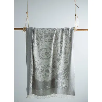 deka BC FABRICS LUXUSNÍ pléd ROSIERS sv. šedý 130 x 170 cm