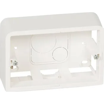 vypínač a zásuvka Legrand pro nástěnnou montáž Mosaic bílá 080289 1 ks