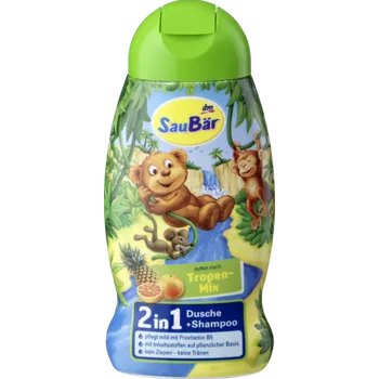 Sprchový gel SauBär-Sprchový gel a šampón TROPICKÝ MIX-Německo!