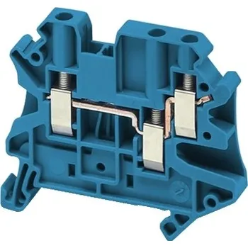 Kojenecký body SCHN NSYTRV43BL Šroubová svorka, 3 body, 4mm2 modrá (obj. mn. 50ks)