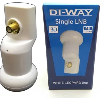 Satelitní technika DI-WAY LNB SINGLE 0,1 dB, WHITE LEOPARD LINE