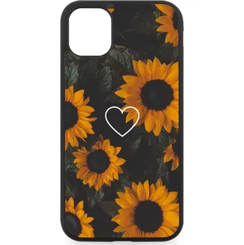 Náhradní kryt pro mobilní telefon Kryt na mobil iPhone sunflower heart iPhone: 15