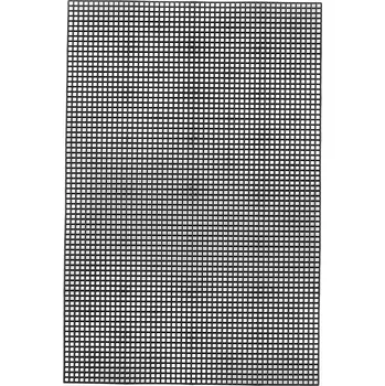 Kanava Plastová kanava / mřížka vyšívací 20,2x30,4 cm, malé, černá