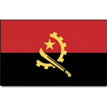 Vlajka Angola 30 x 45 cm na tyčce