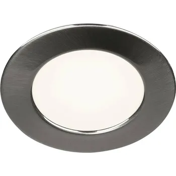 Svítidlo BIG WHITE DL 126, vestavné svítidlo, LED, 3000K, kulaté, kartáčovaný kov, 2,8 W, vč. listových pružin 112225