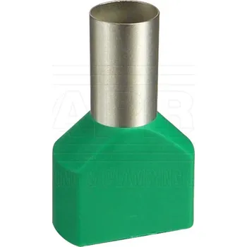 wpr7569 DUID-2x16-14 zel lisovací dvojitá dutinka s izolací PP (polypropylen), 2 x 16 mm2, d: 14 mm,