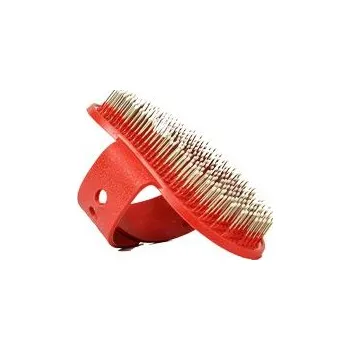 Péče o srst a drápky Kartáč gumový dlaňový Terier s drátky 12,5/7,5cm TR