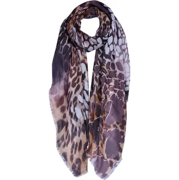 Šála Šála Women Print Brown 90*180 cm – 90x180 cm