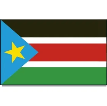 Vlajka Jižní Súdán 30 x 45 cm na tyčce