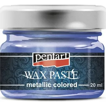 Speciální výtvarná barva Pentart Vosková pasta barevná metalická PENTART 20 ml MODRÁ