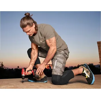 Pánské legíny e.s. 3/4 pracovní tights velikost 48 černá Strauss Pracovní oblečení