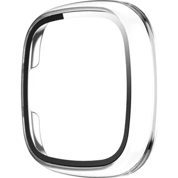 VSECHNONAMOBIL 43180 Plastový kryt s ochranným sklem pro Fitbit Versa 3 / Fitbit Sense průhledný