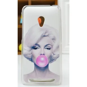 Pouzdro na mobilní telefon Pouzdro s blondýnou a s bublinou Asus Zenfone 4 A450CG
