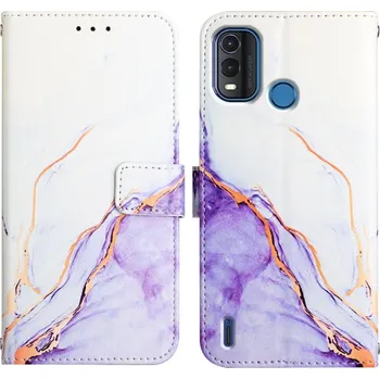 Náhradní kryt pro mobilní telefon VSECHNONAMOBIL 55126 ART MARBLE Peněženkový kryt Nokia G11 Plus PURPLE